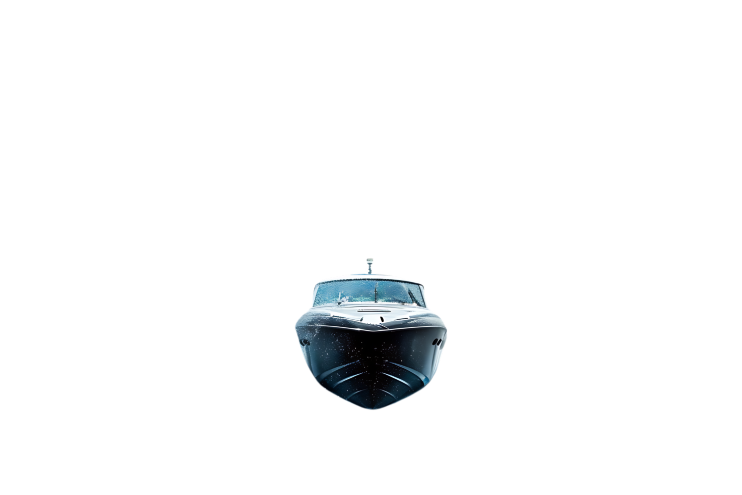 Boat Front View Isolated 3D Render png
