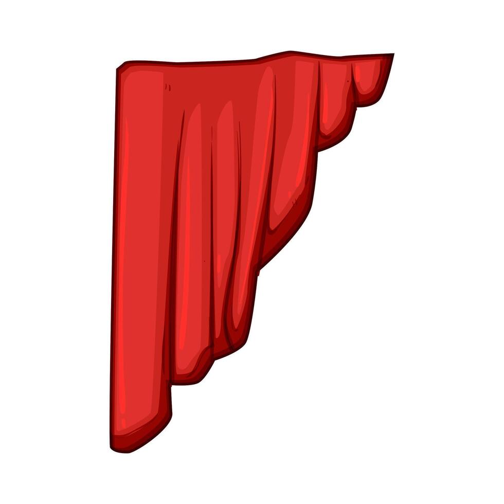drama red curtain cartoon illustration vector