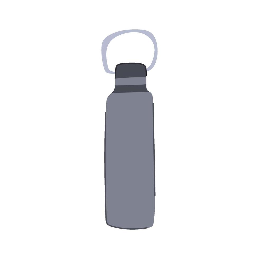 mockup stainless bottle cartoon illustration vector