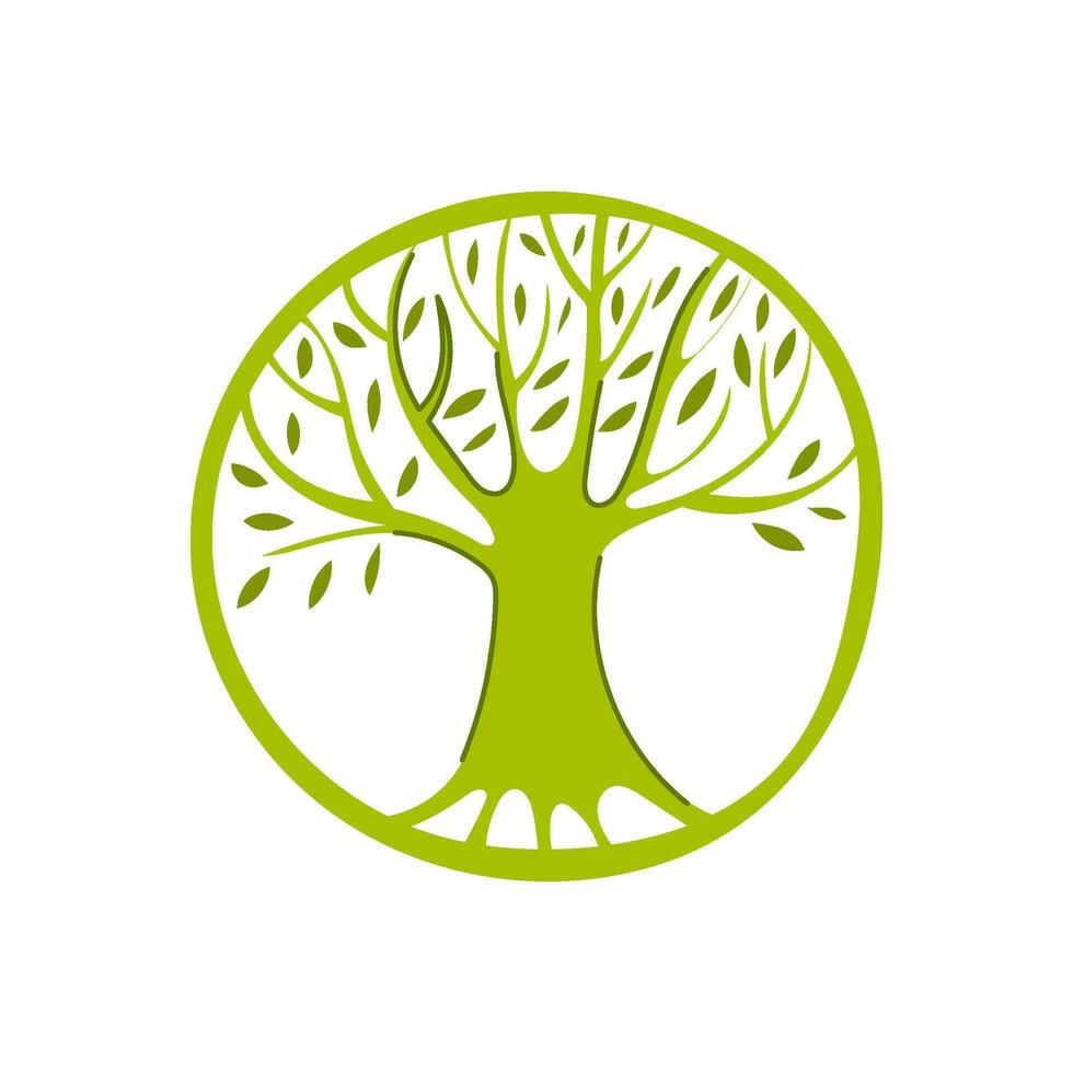 forest tree of life cartoon illustration vector