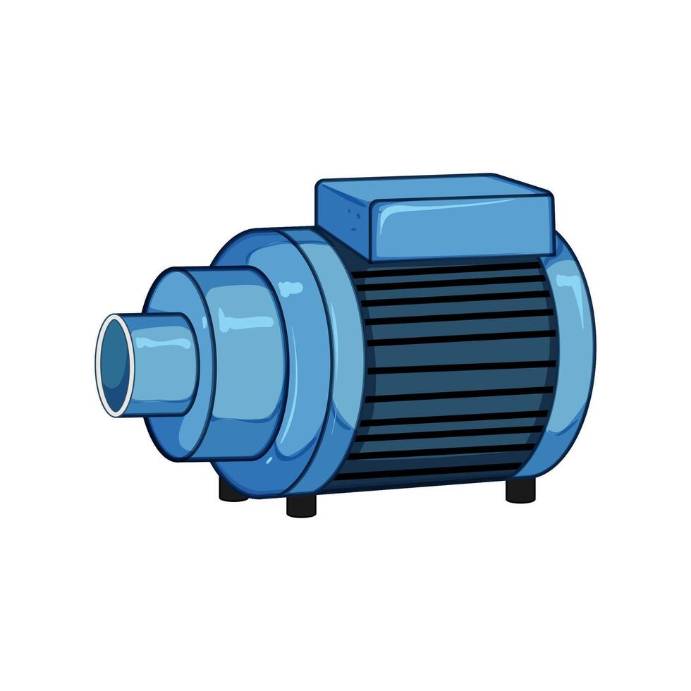 waste water pump cartoon illustration vector