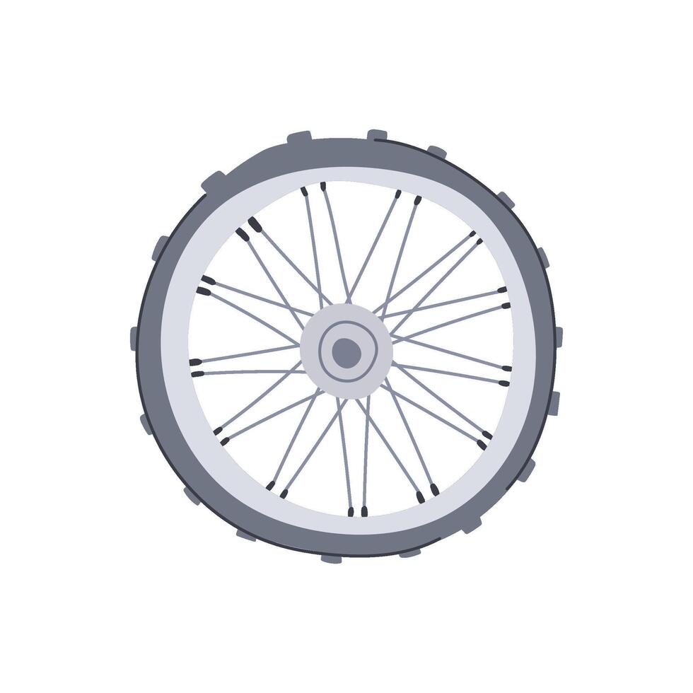 cycle wheel bike cartoon illustration vector