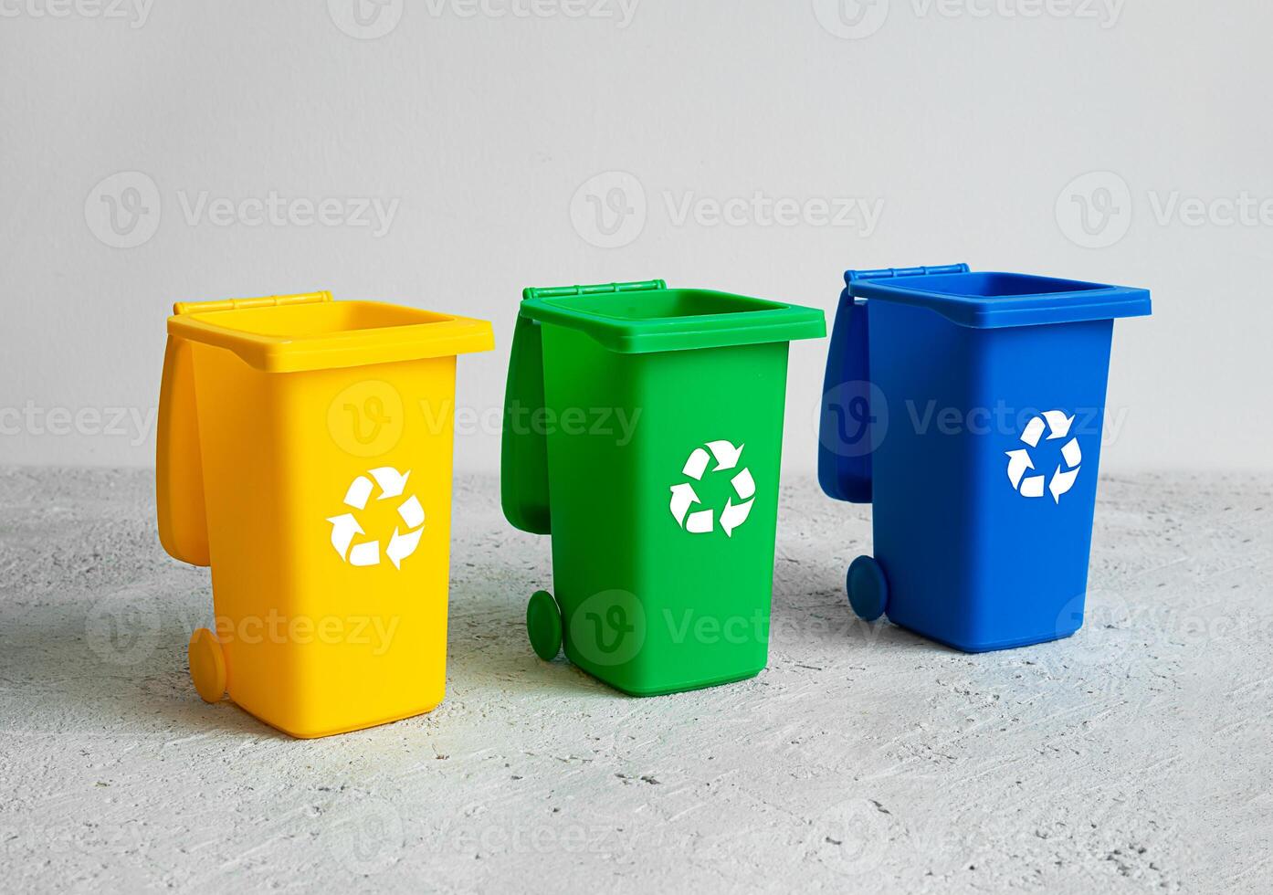 Open tanks for separate garbage photo