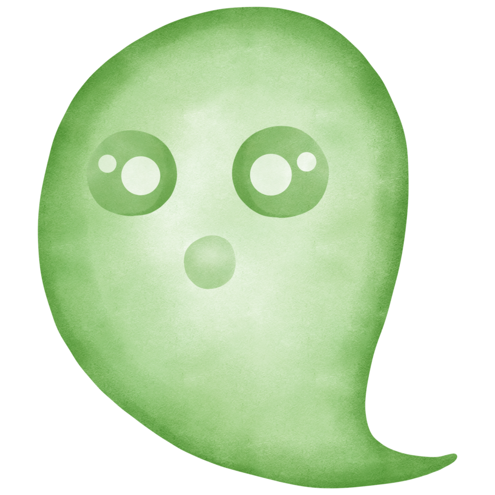 Halloween green boo png