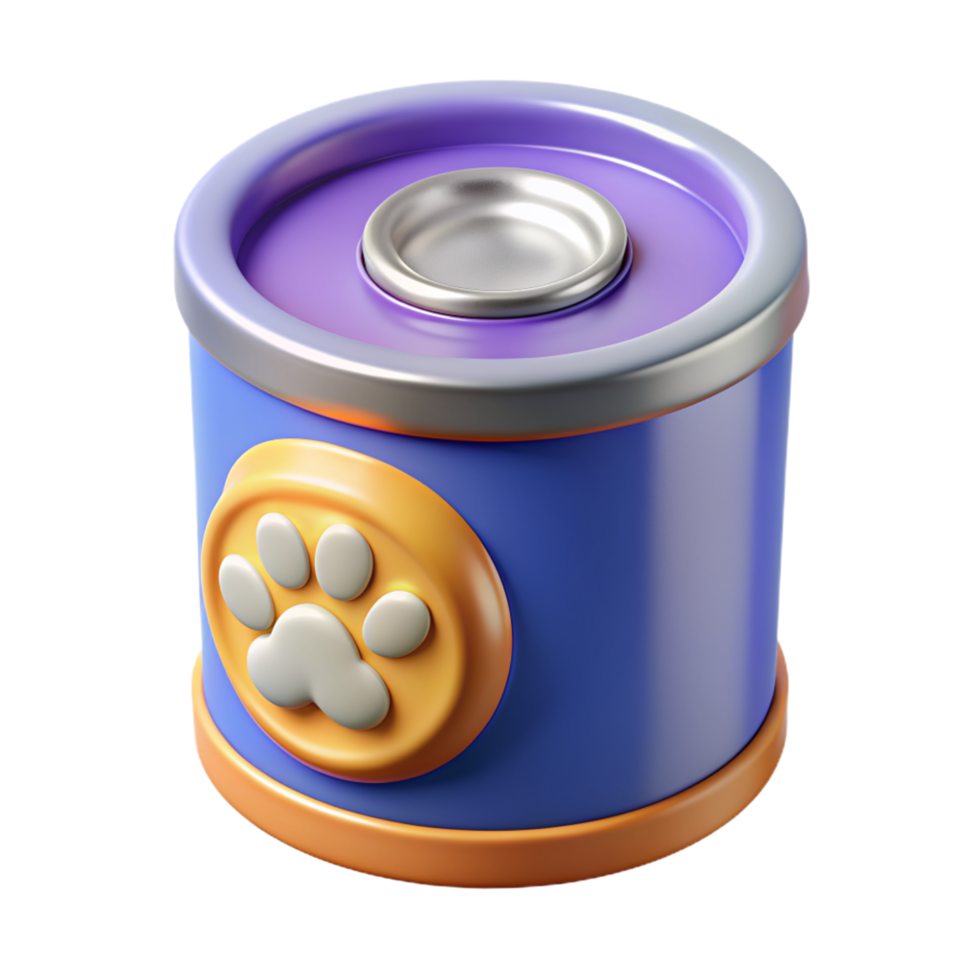 Canned Pet Food 3d Style png