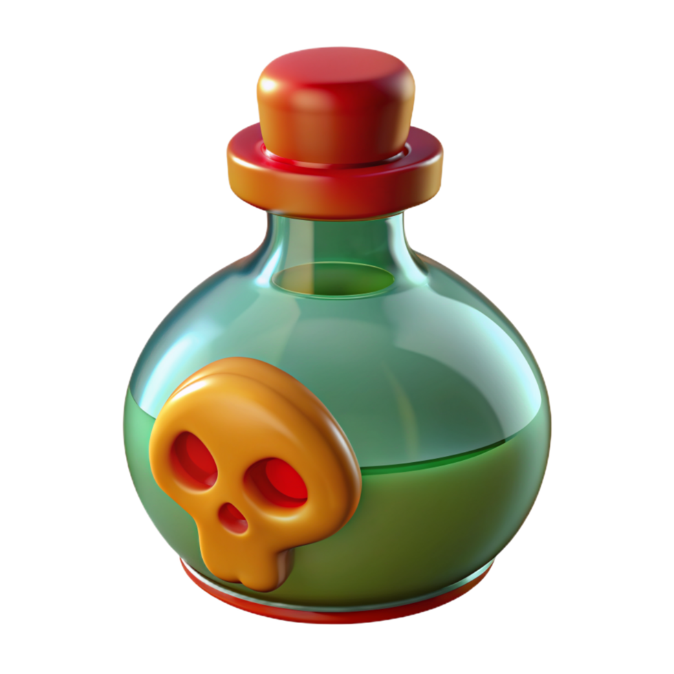 Poison Bottle 3d Icon png