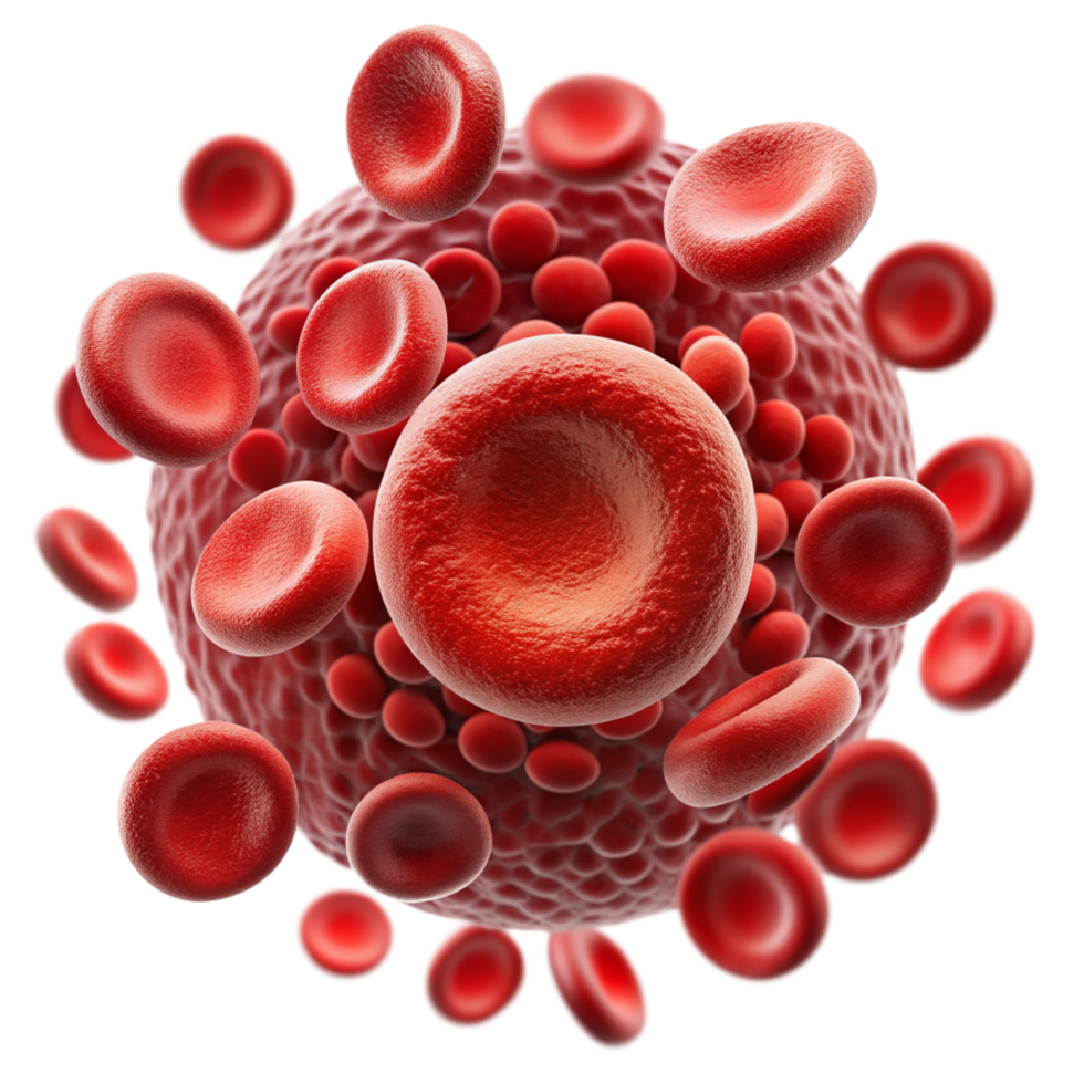 Realistic Blood Cells 3d Illustration png
