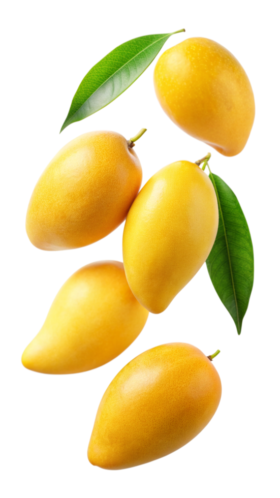 Falling Mangoes Fruit Image Object png