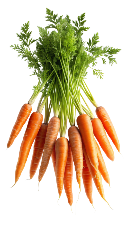 Fresh Flying Carrots Realistic Asset png