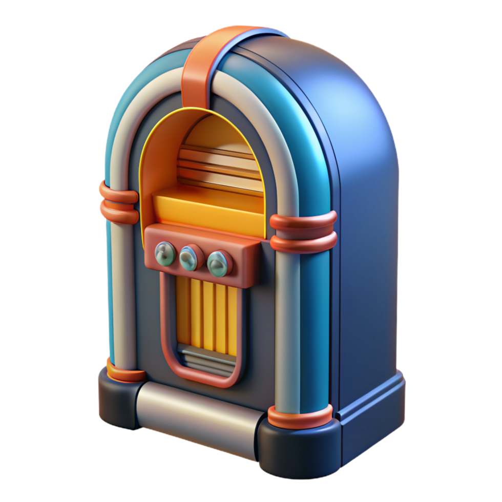 Jukebox 3d Style png