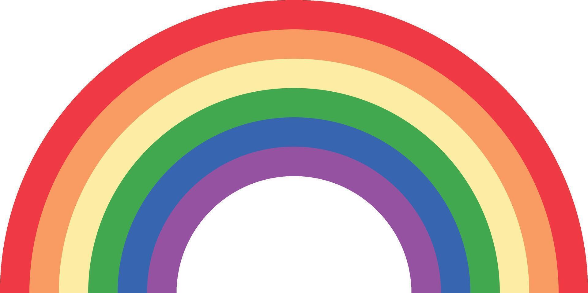 Colorful Pride Rainbow vector