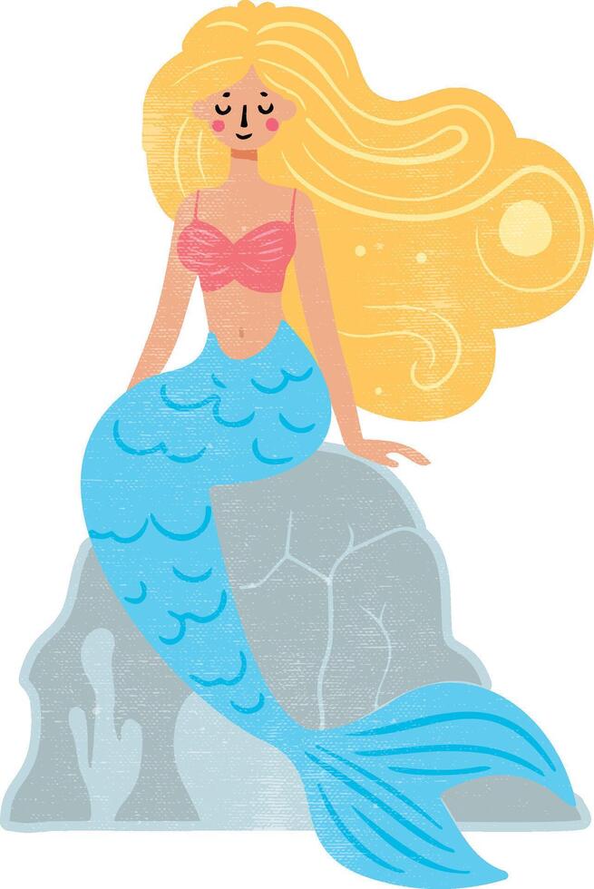 Cute Ocean Mermaid vector