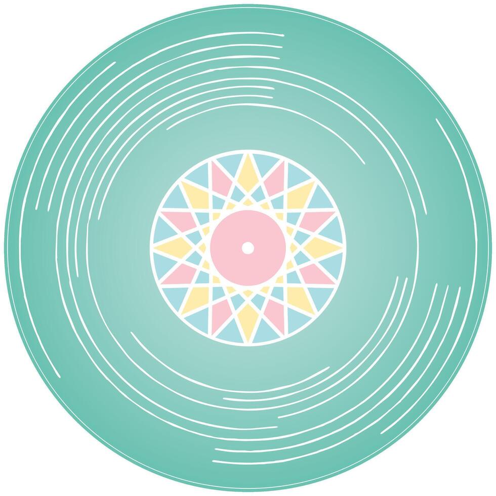 Retro LP Record vector