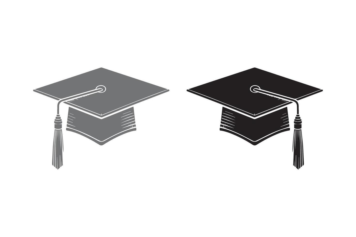 Graduation Hat silhouette Illustration Artwork vector