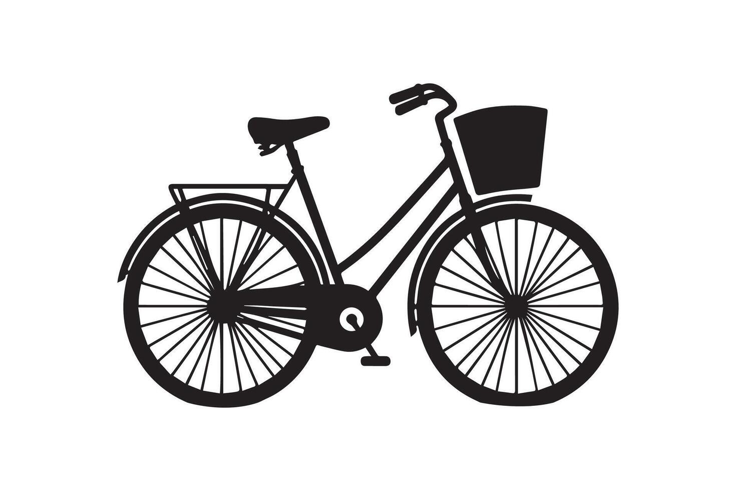 Bicycle Silhouette Illustration Artwork vector