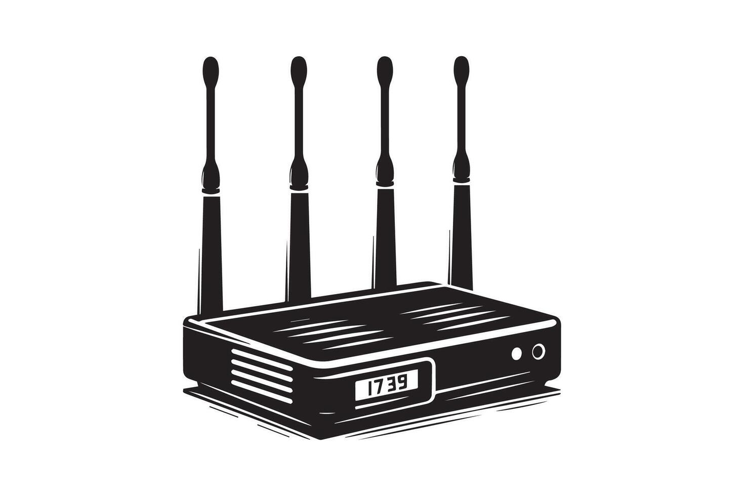 Wi-Fi Router silhouette Illustration Artwork vector