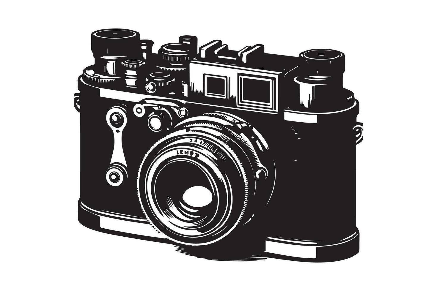 Camera silhouette Illustration Artwork vector