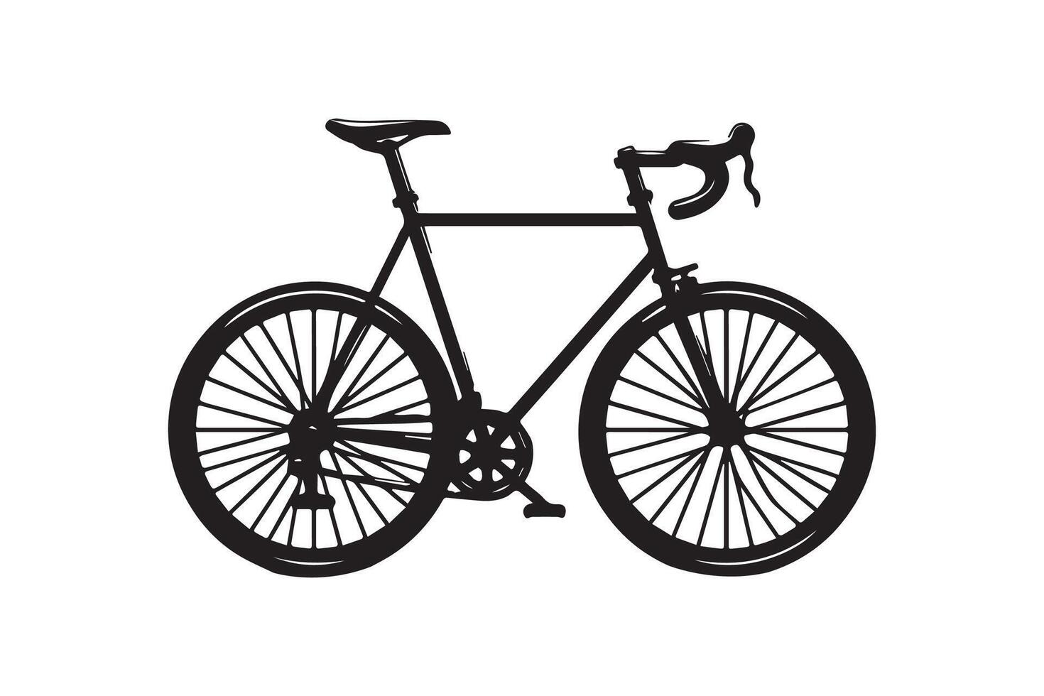Bicycle Silhouette Illustration Artwork vector