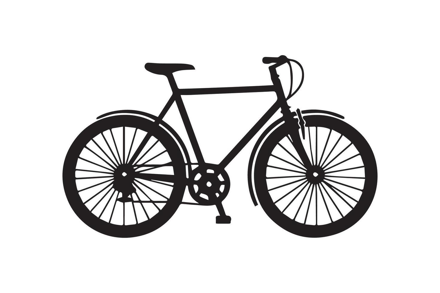 Bicycle Silhouette Illustration Artwork vector