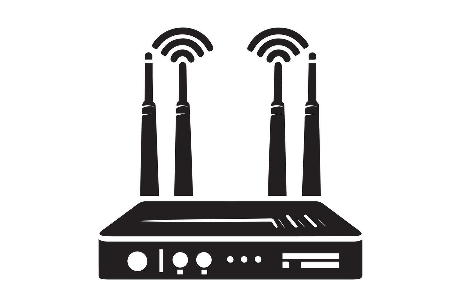 Wi-Fi Router silhouette Illustration Artwork vector
