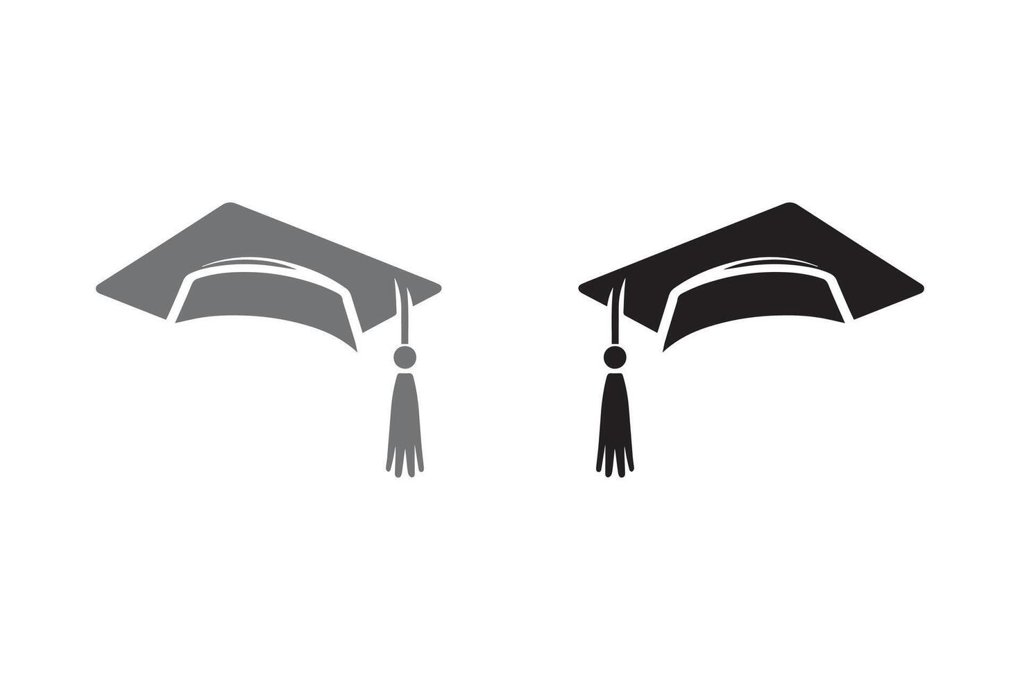 Graduation Hat silhouette Illustration Artwork vector
