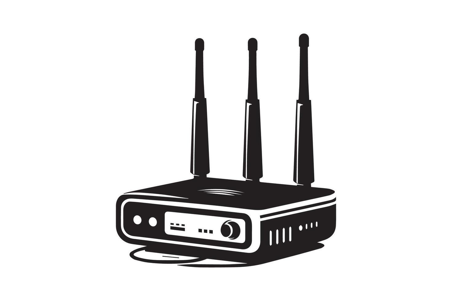 Wi-Fi Router silhouette Illustration Artwork vector