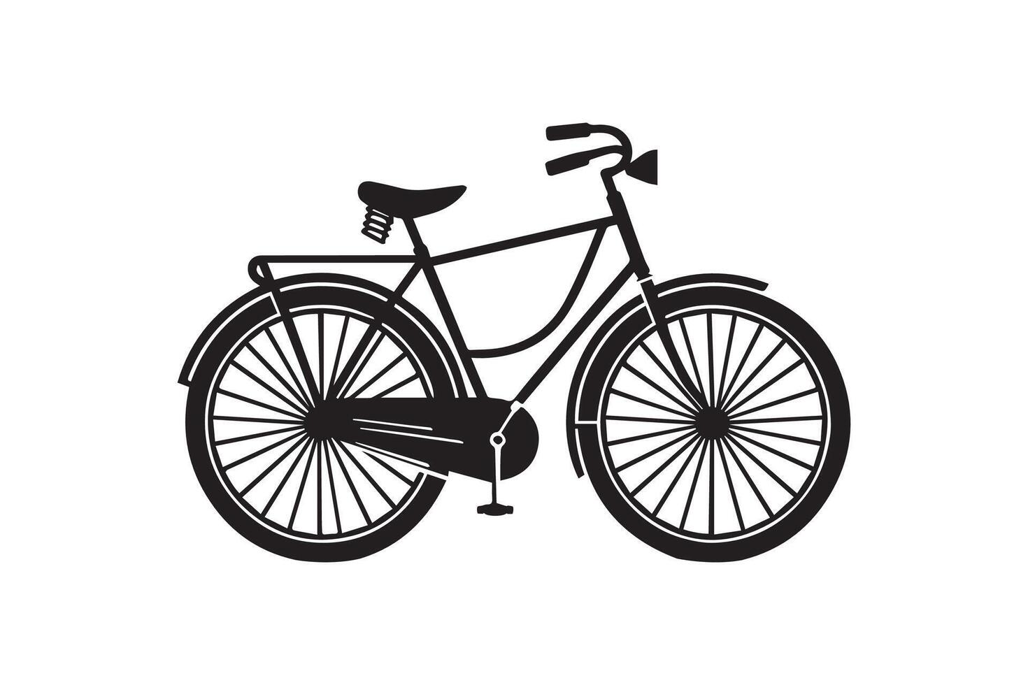 Bicycle Silhouette Illustration Artwork vector
