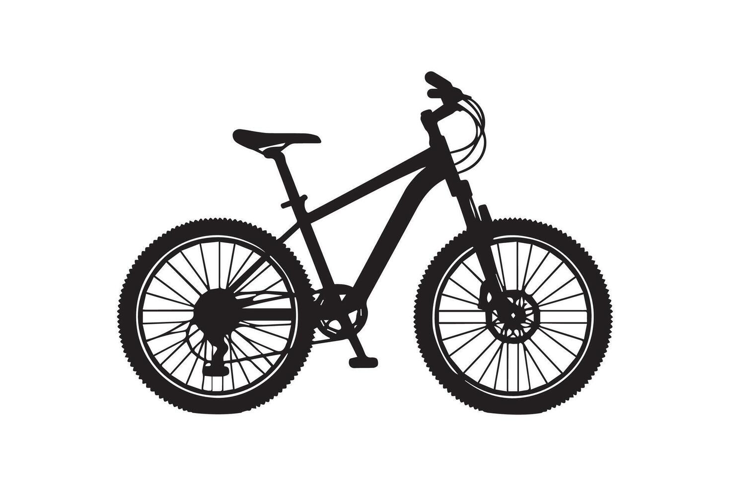 Bicycle Silhouette Illustration Artwork vector