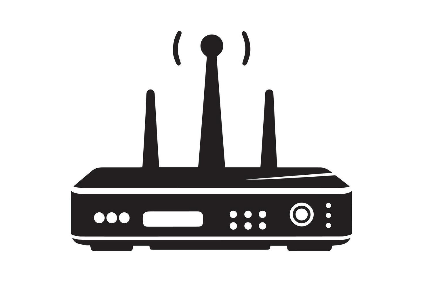 Wi-Fi Router silhouette Illustration Artwork vector