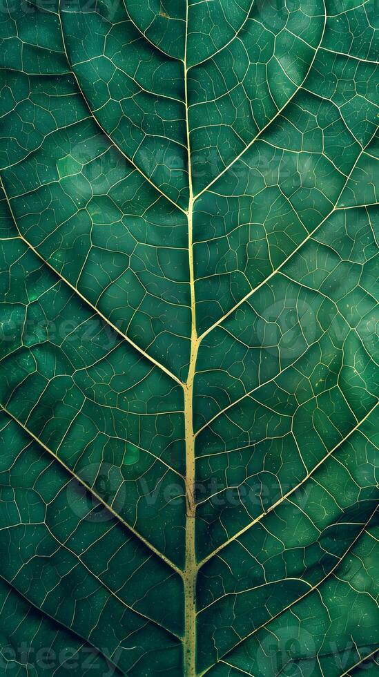 Green leaf texture surface background close up photo