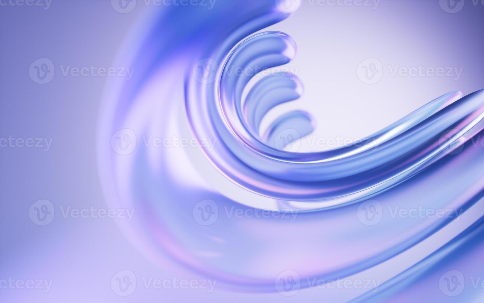 Transparent gradient glass background, 3d rendering. photo