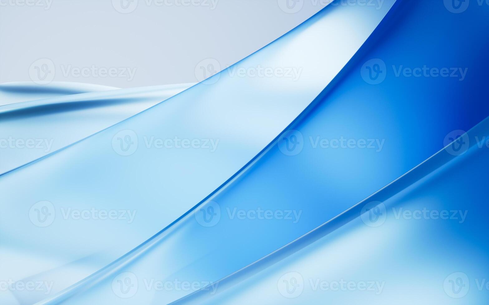 Transparent gradient glass background, 3d rendering. photo