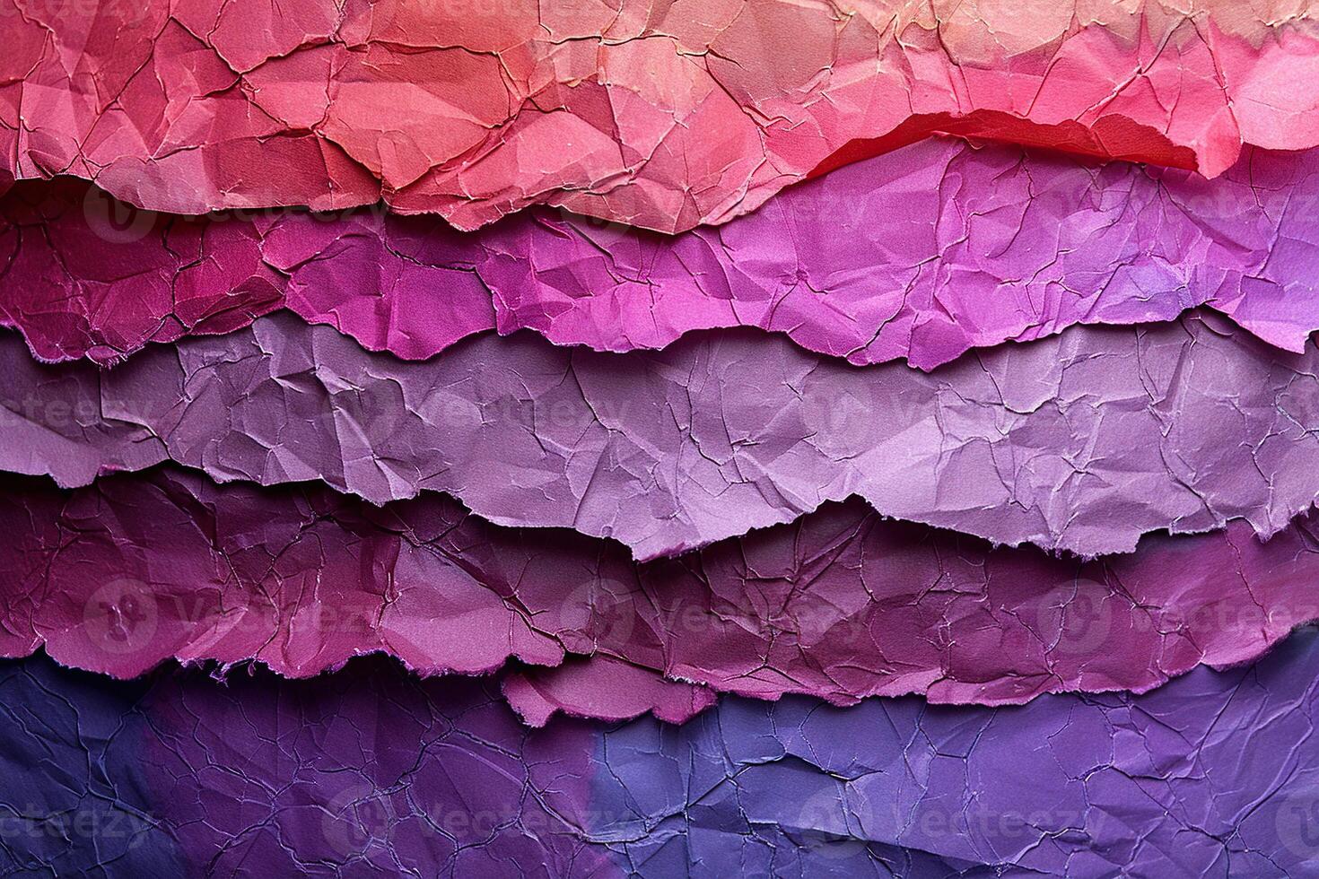 Crumpled craft paper in purple shades. Background texture. Generated by artificial intelligence photo