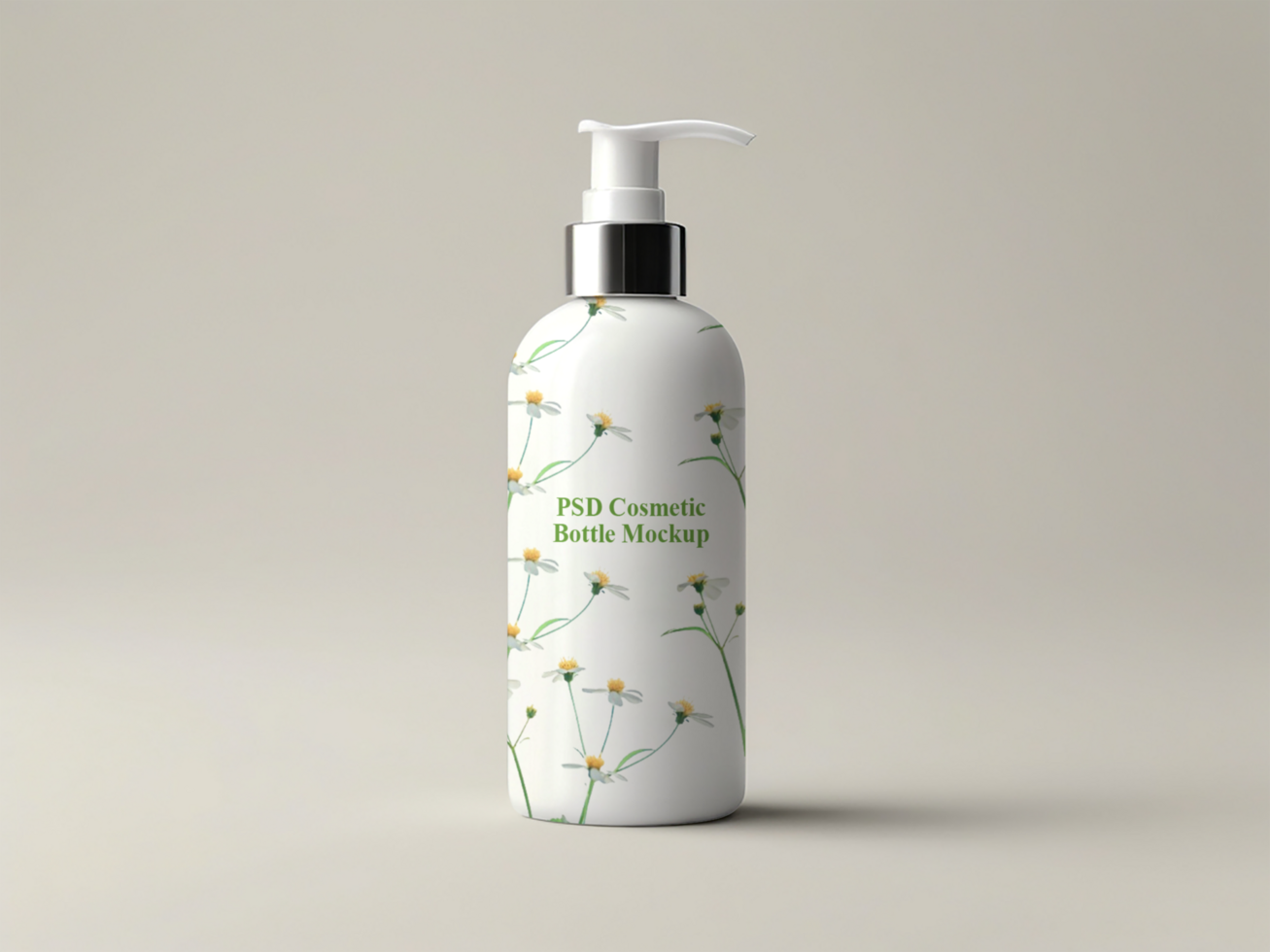 Cosmetic bottle mockup psd