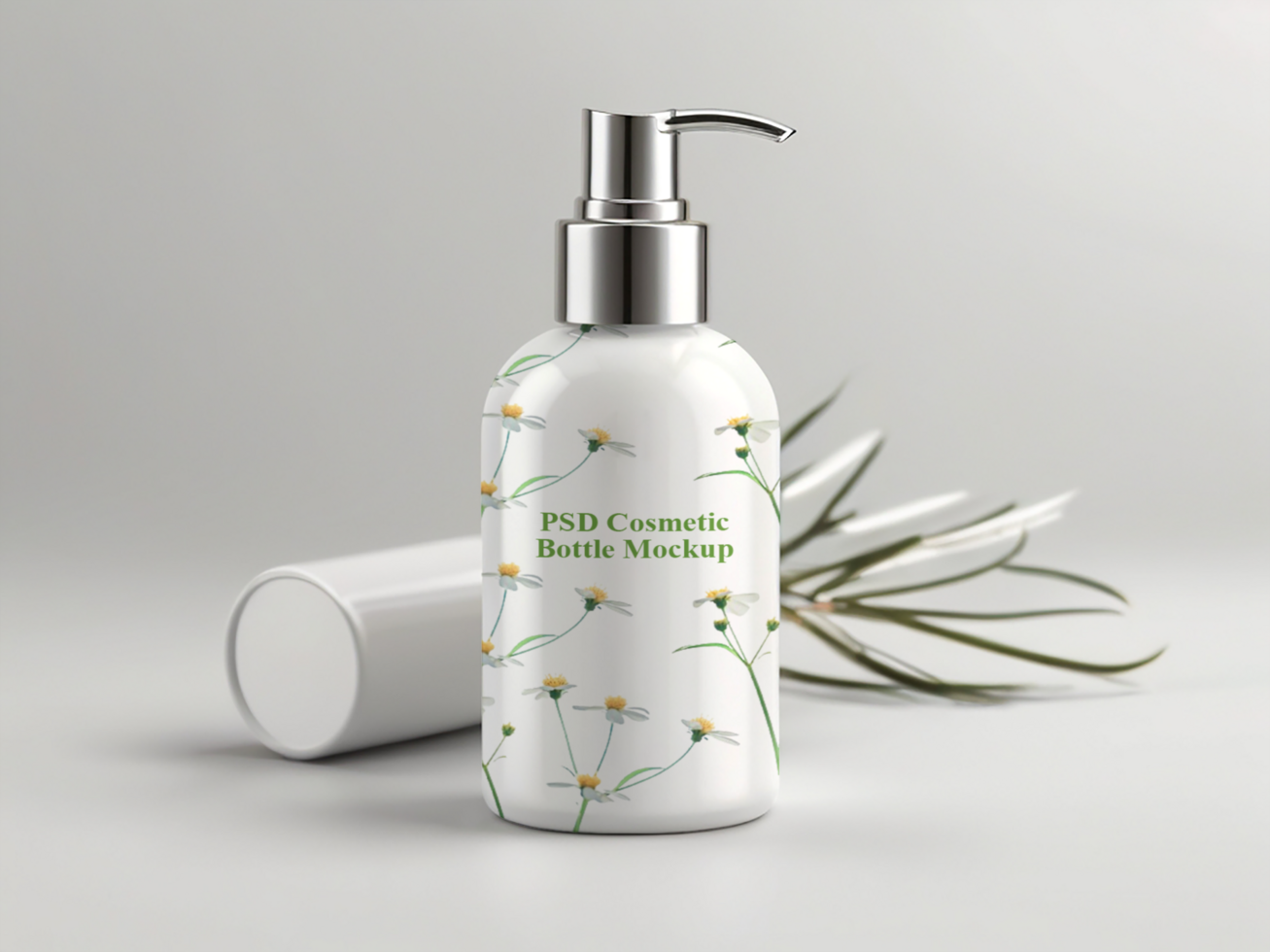 Cosmetic bottle mockup psd