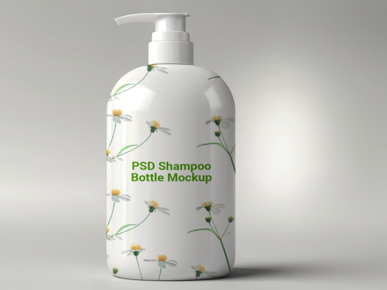 Shampoo bottle mockup psd