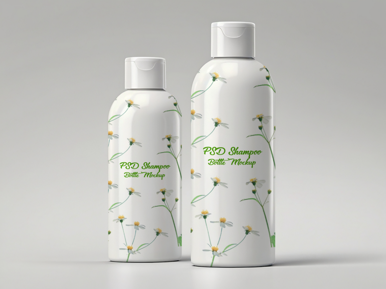 Shampoo bottle mockup psd