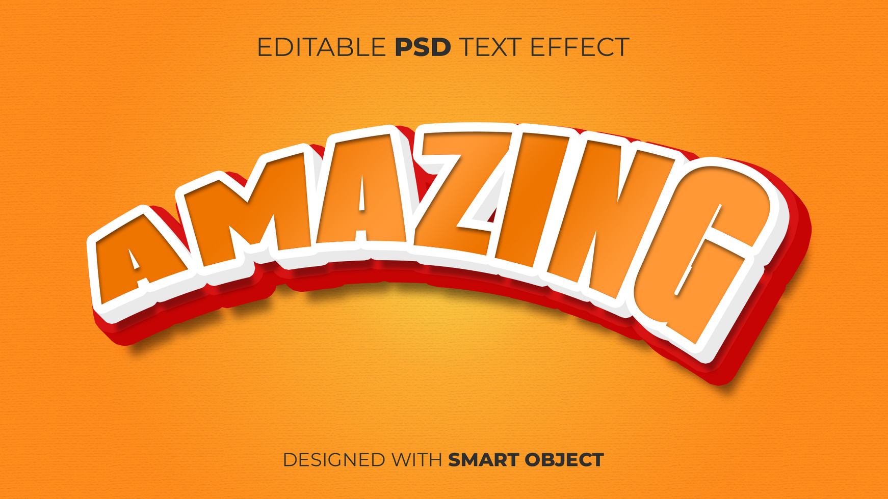 Text Effect of Amazing Editable for Title, Copy, Poster, Event, Marketing, 3D Text, Caption, Style psd