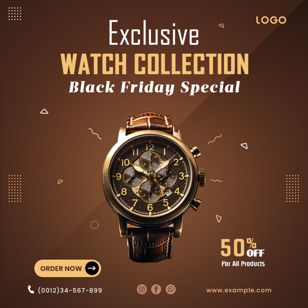 Watch Promotion Social Media post psd