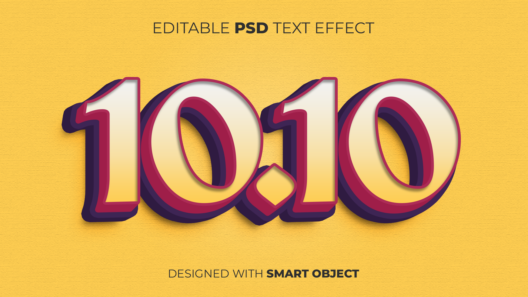 Text Effect of 10.10 Sale Discount Voucher Offer Deal Ads Advertisement Marketing for Title, Copy, Poster, Discount, etc. psd