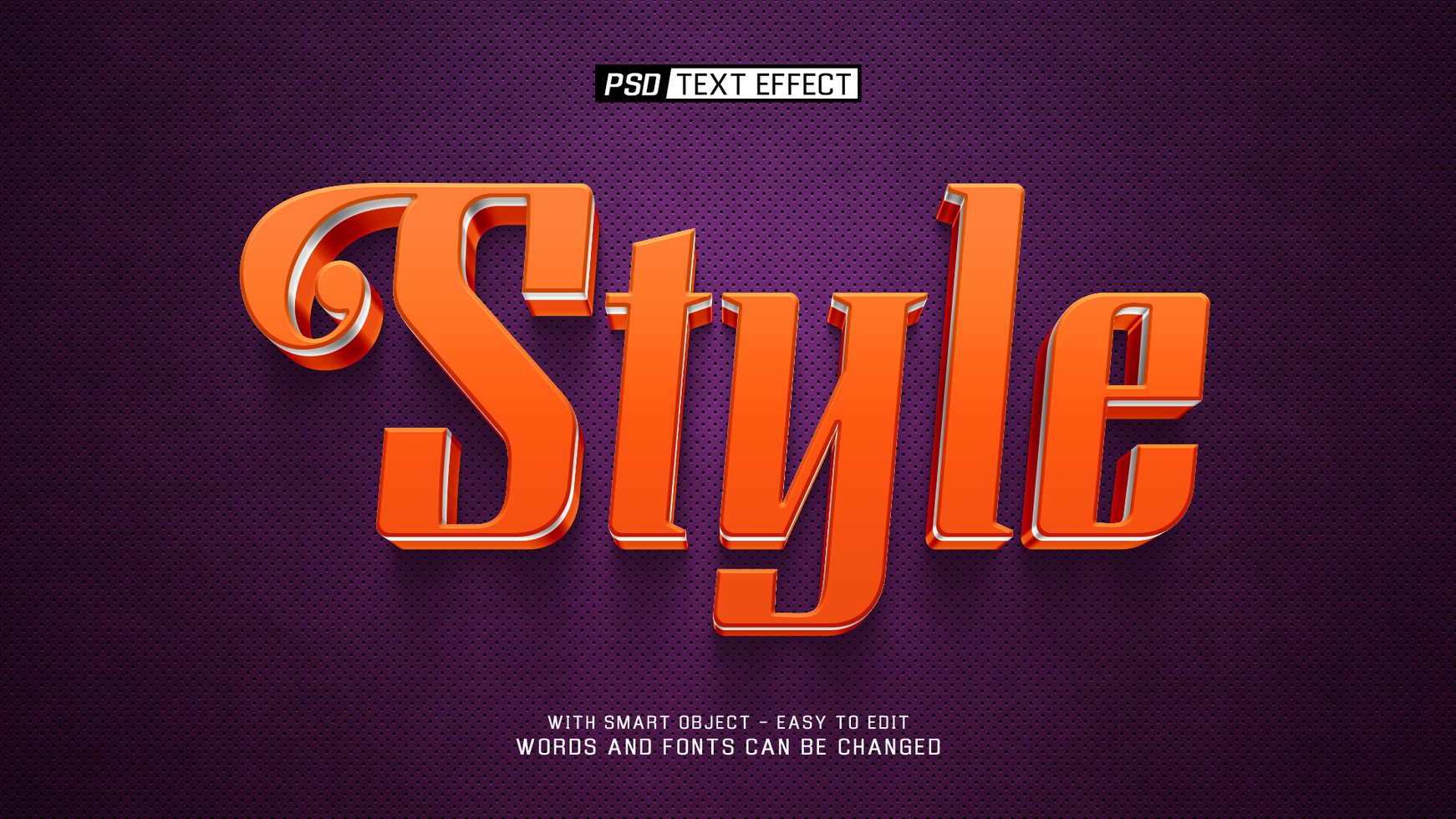 style 3d text effect psd