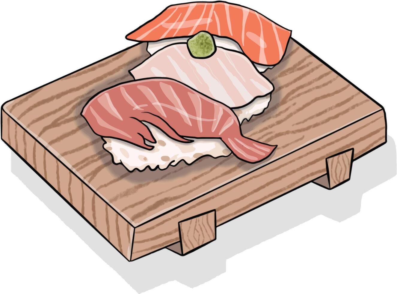 The Three Sushi vector