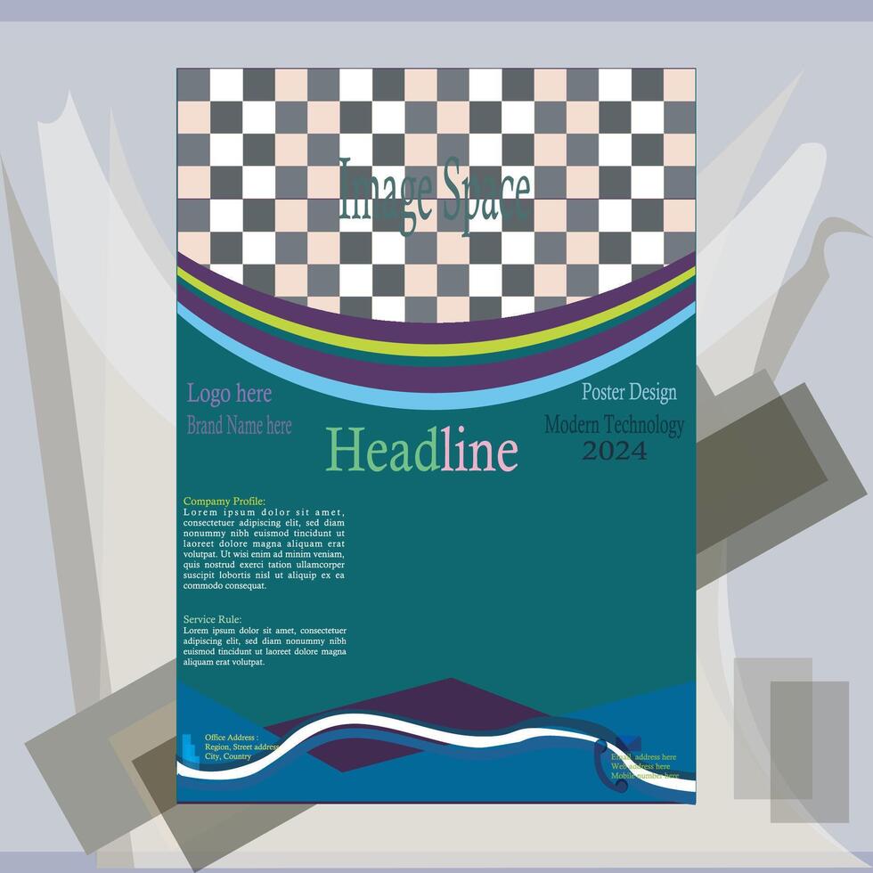 This poster is prepared for all kinds of graphics and web. vector
