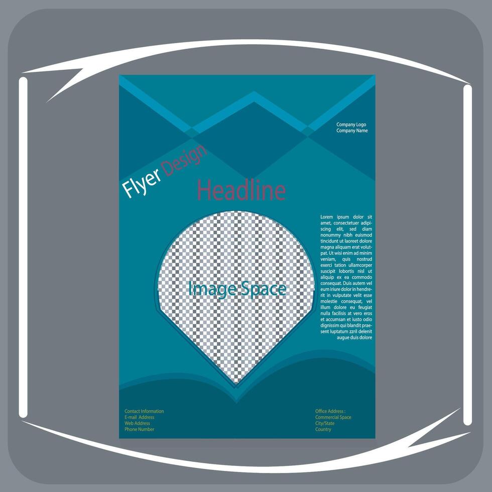 This is business flyer design. It can be used in graphics and web. vector