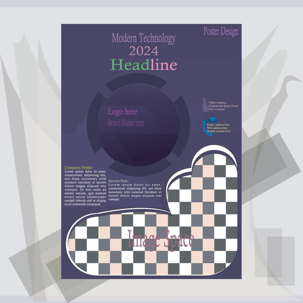This poster is prepared for all kinds of graphics and web. vector