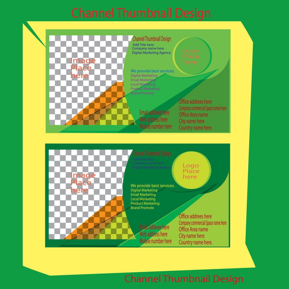 Channel Thumbnail Design vector