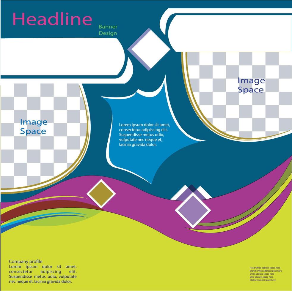 This is Banner design. It can be used in graphics and web. vector