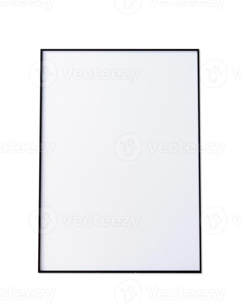 Frame mock up isolated on white background, 3d render photo