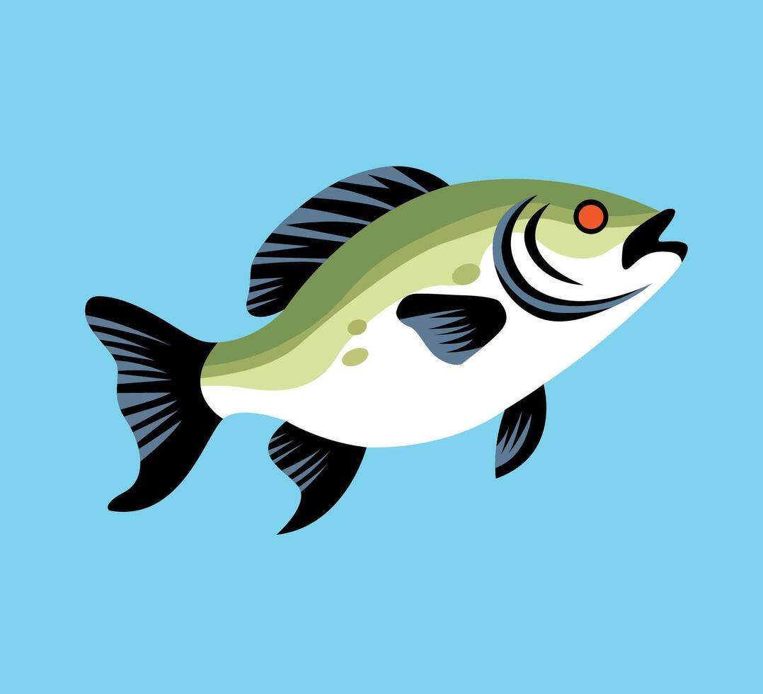 hand drawn fish illustration vector