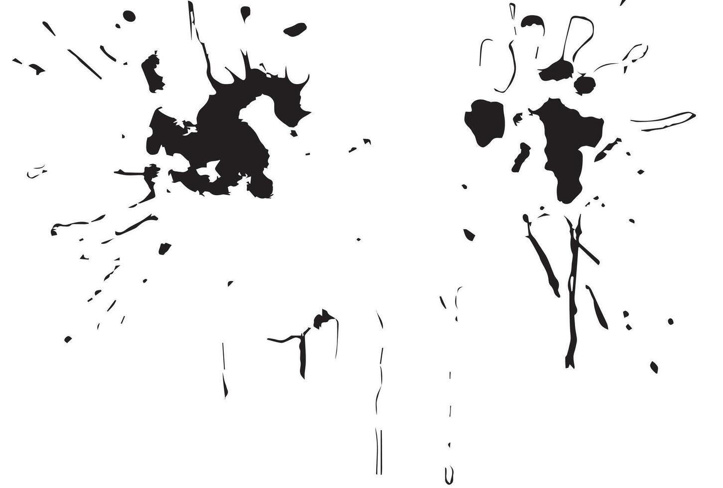 Watercolor spots, ink blots vector